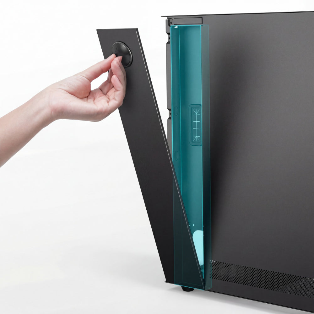 EASE EC120 Mesh & Tempered Glass ARGB Mid Tower Case | 3x ARGB Fans | 360mm Radiator Support