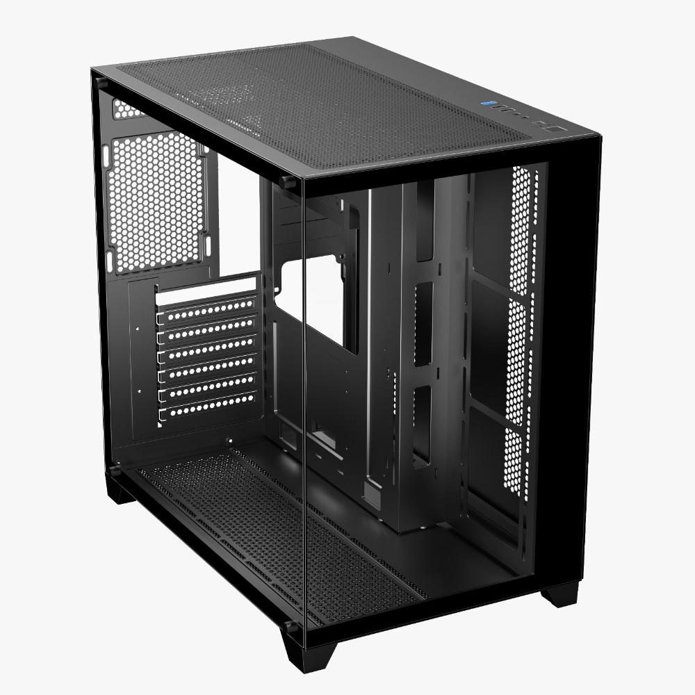 EASE EC124IF ATX Gaming Case | Panoramic Tempered Glass | Mesh Top | ARGB Fan | 360mm Liquid Cooling Support