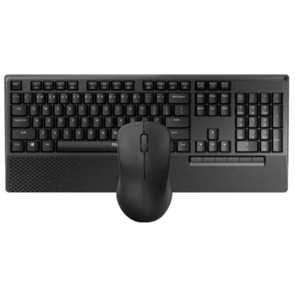 RAPOO X1960 Wireless Desktop Set | 2.4GHz | Full-Size Keyboard | Multimedia Hotkeys | 1000 DPI Mouse | 12-Month Battery
