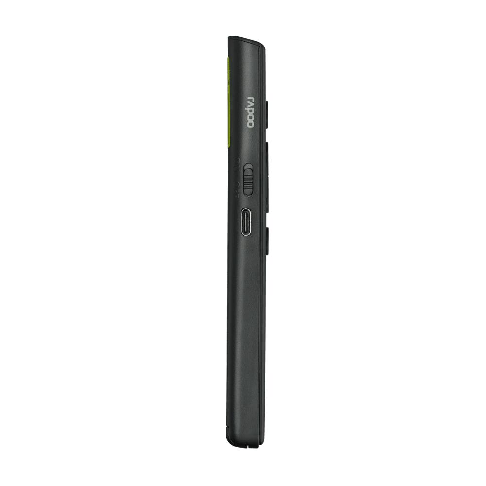 Rapoo XR100 Wireless Presenter | Smart Flip Pen | Rechargeable Laser Pointer | 2.4GHz Presentation Remote