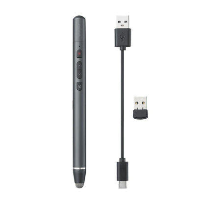 Rapoo XR200 Wireless Presenter | Rechargeable Laser Pointer | Touch Pen | 2.4GHz Presentation Remote