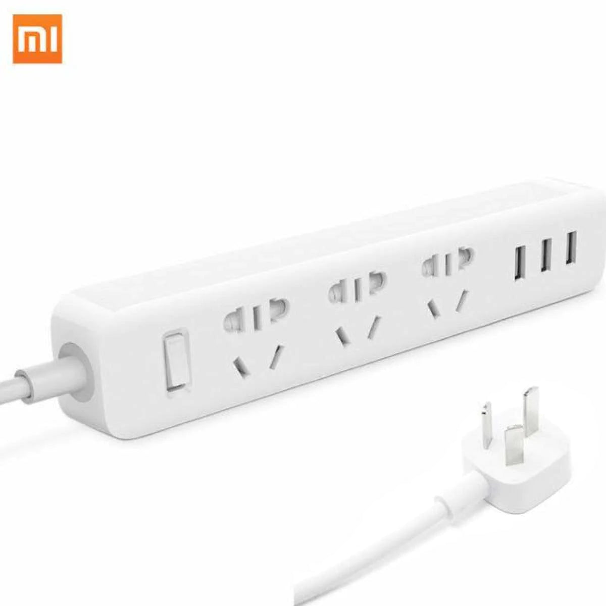 Mi Power Strip | 3 USB Ports & 3 International Combination Ports | Smart Charging & Safety