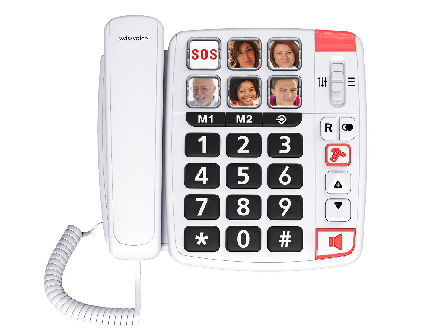 Swissvoice Xtra 1110 | Easy-to-use corded phone with 6 photo memories