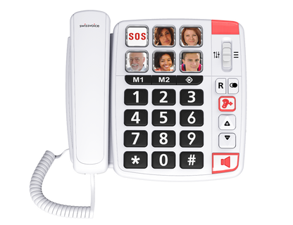 Swissvoice Xtra 1110 | Easy-to-use corded phone with 6 photo memories