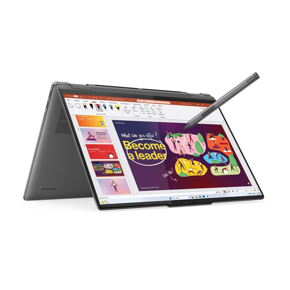Lenovo Yoga 7 2-in-1 16IML9 Laptop | Intel® Core™ Ultra 7 155U | 16GB LPDDR5X | 1TB PCIe Gen4 SSD | 16" WUXGA IPS Touch Display | 360° Convertible | Windows 11 Home | Storm Grey