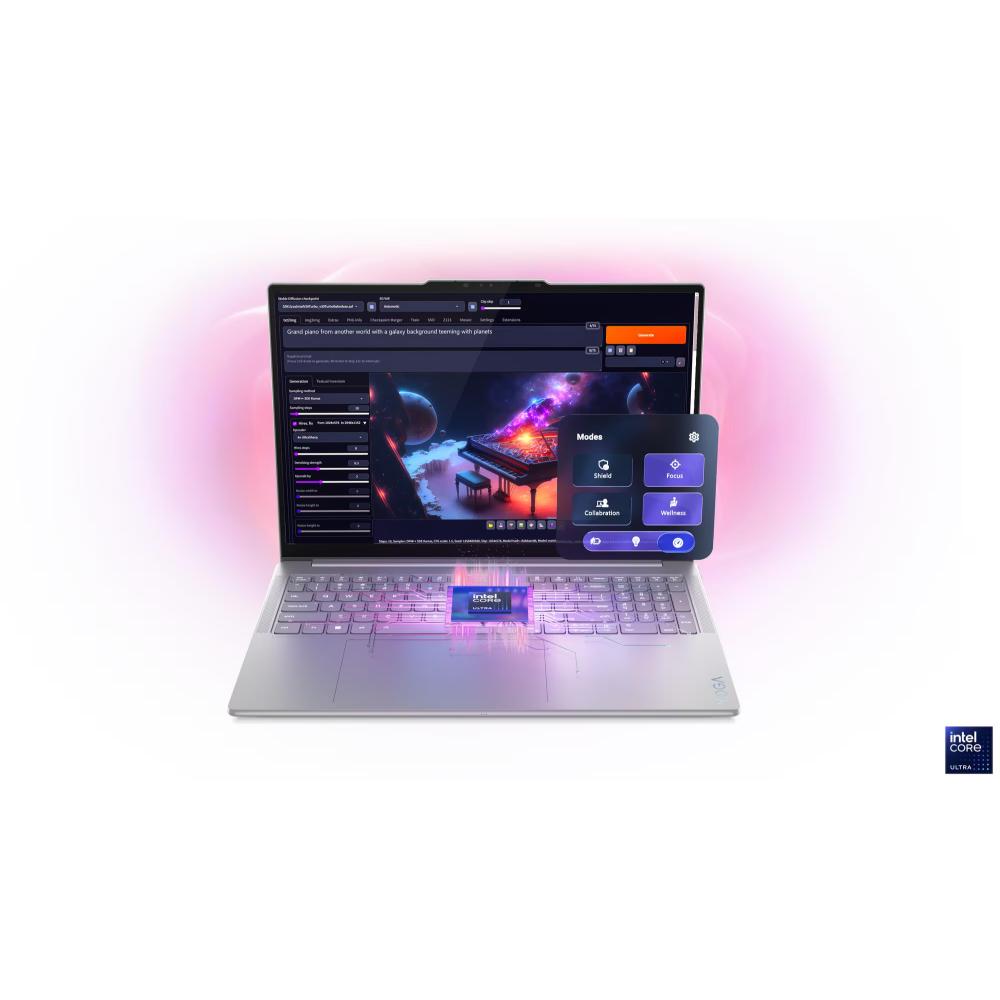 Lenovo Yoga Pro 9i Aura Edition 16IAH10 | Intel Core Ultra 9 285H | 64GB LPDDR5x | 2TB NVMe SSD | RTX 5070 8GB | 16″ 3.2K OLED 120Hz | Windows 11