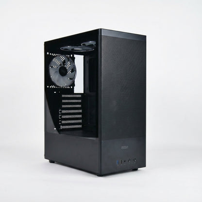 Ease EC120 Mesh & Tempered Glass | ARGB Mid Tower Case | 3 Pre-installed ARGB Fans | Screw-less Tempered Glass Panel