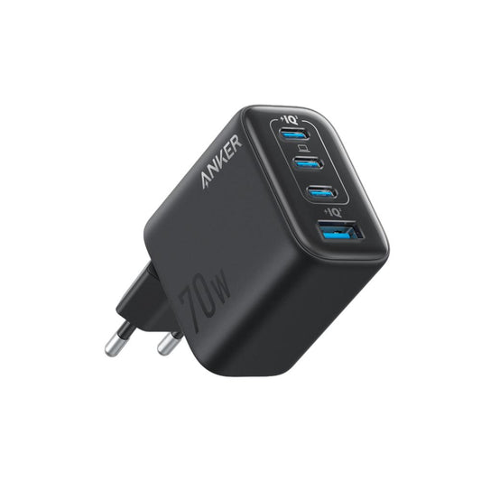 Anker Zolo 70W 4-Port Charger A121C (3C+1U, PD 3.0) | Compact GaN Fast Charger