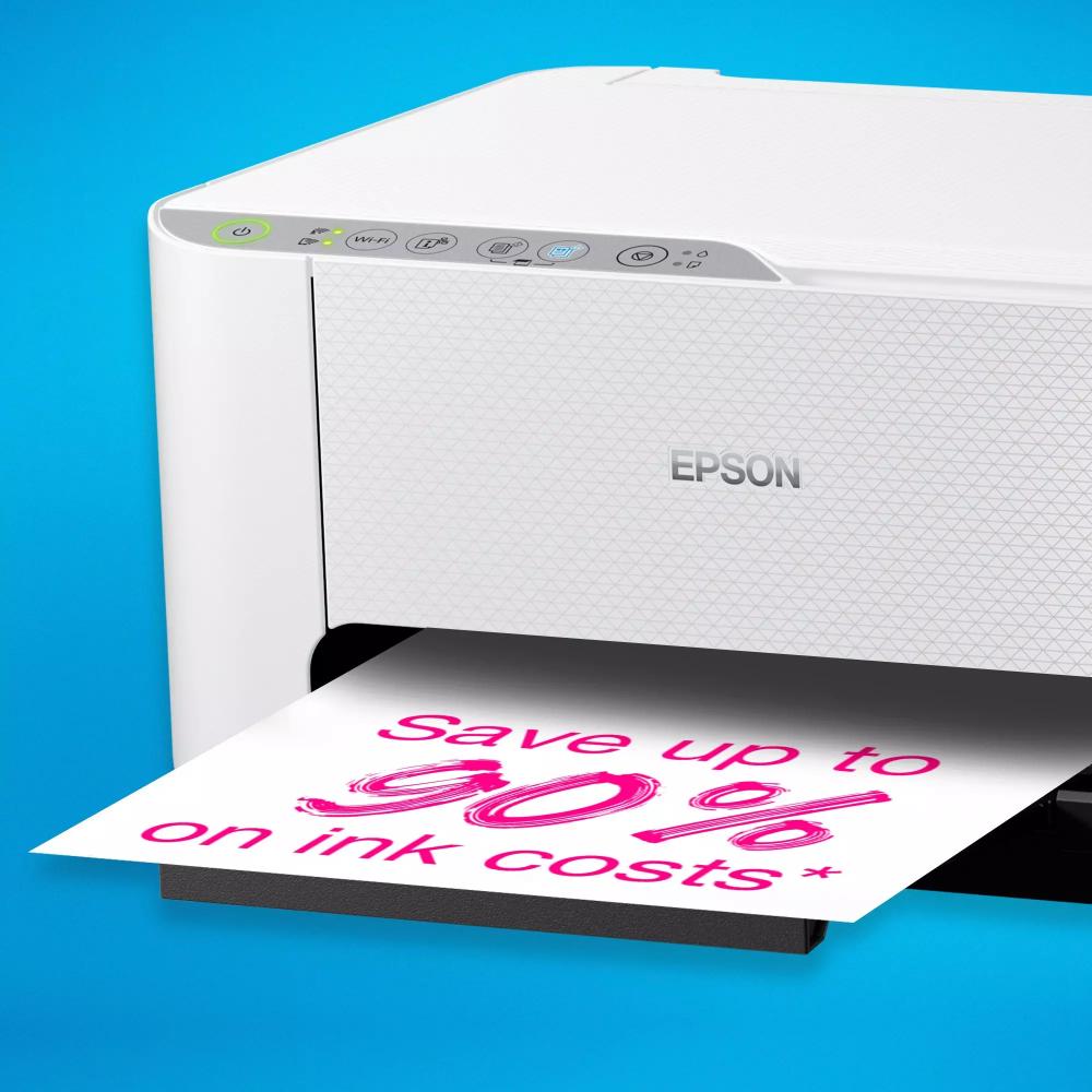 Epson EcoTank L3276 | Print, Scan, Copy, Wi-Fi, 8100 Page Yield | White Ink Tank Printer