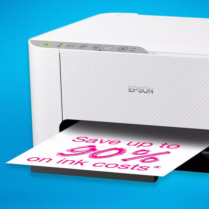 Epson EcoTank L3276 | Print, Scan, Copy, Wi-Fi, 8100 Page Yield | White Ink Tank Printer