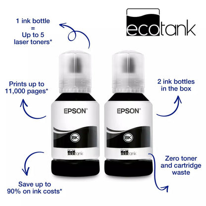 Epson EcoTank M1170 A4 Mono Wi-Fi Ink Tank Printer | Wireless Printing | Auto Duplex | Up to 11,000 Pages