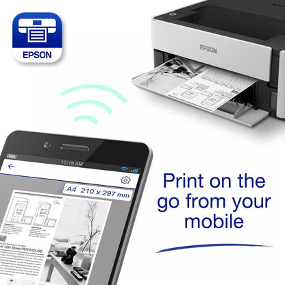 Epson EcoTank M1170 A4 Mono Wi-Fi Ink Tank Printer | Wireless Printing | Auto Duplex | Up to 11,000 Pages