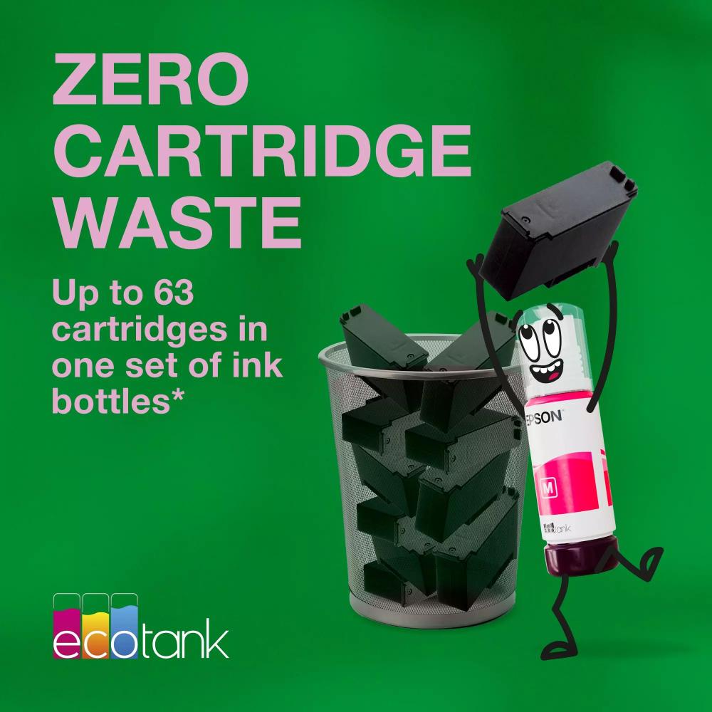 Epson 103 EcoTank Ink Series | Genuine Epson Ink Bottles | 65ml | Black, Cyan, Magenta & Yellow