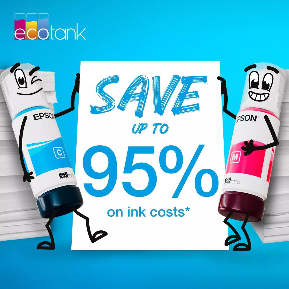 Epson 103 EcoTank Ink Series | Genuine Epson Ink Bottles | 65ml | Black, Cyan, Magenta & Yellow