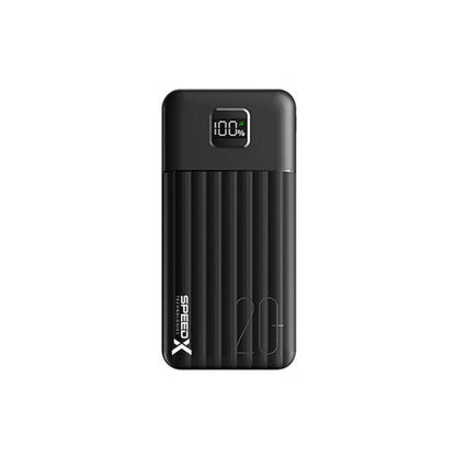 Speed-X SP-S288L 3-in-1 Fast Charging Power Bank | 20000mAh | 22.5W Fast Charging | LED Digital Display