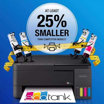 Epson EcoTank L3310 A4 Multifunction Ink Tank Printer | Print, Scan & Copy | 5760 × 1440 DPI | 11 ipm | USB | Black