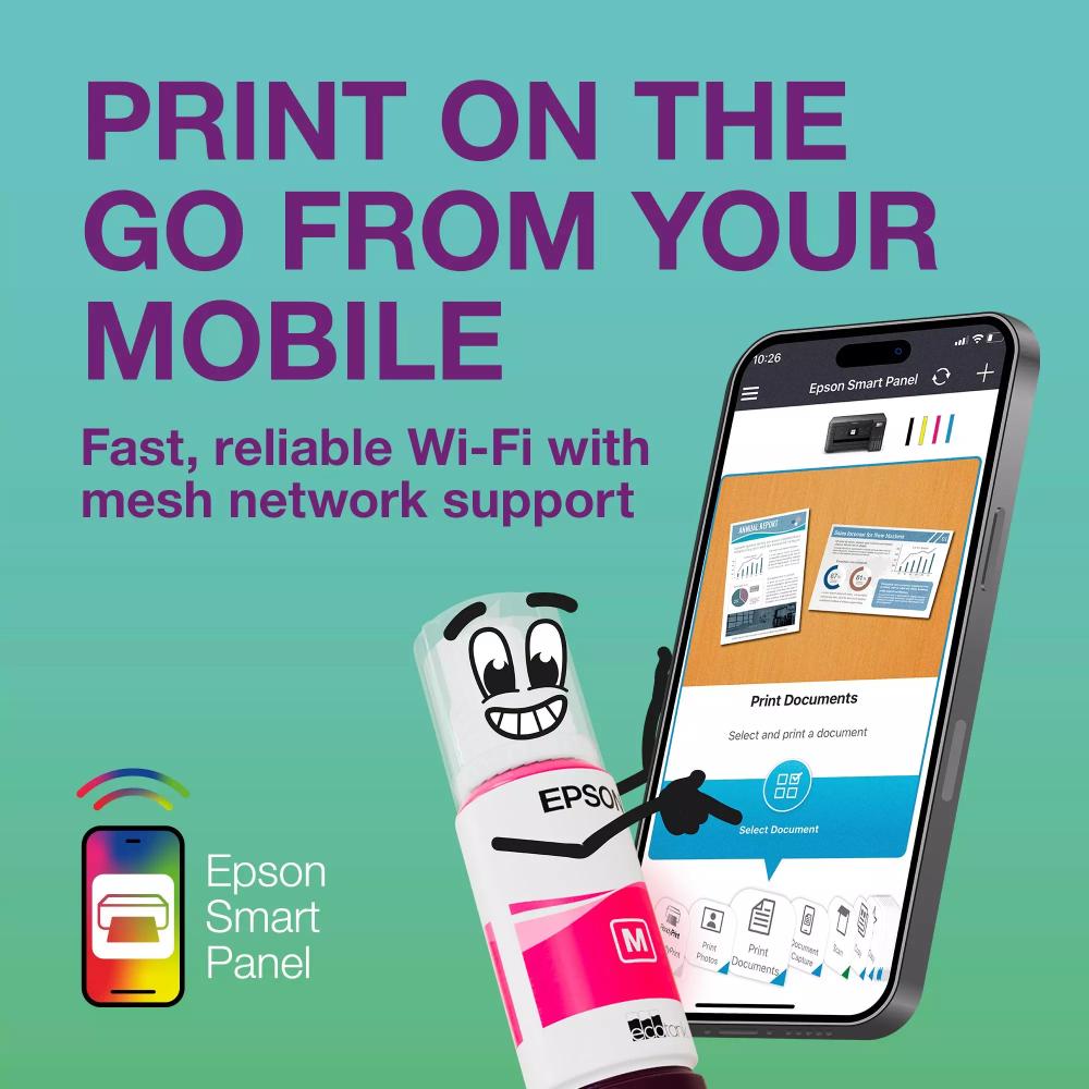 Epson EcoTank L3350 A4 Multifunction Wi-Fi & AirPrint Ink Tank Printer | Print, Scan & Copy | 15 ipm | 5760 × 1440 DPI | Wi-Fi Direct | USB