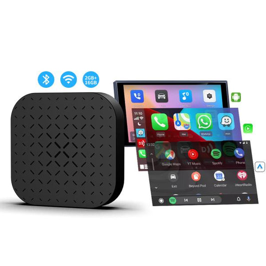 Carlinkit T-Box Magic Box 2+16GB | Wireless Apple CarPlay & Android Auto | Android 11.0, Dual Bluetooth