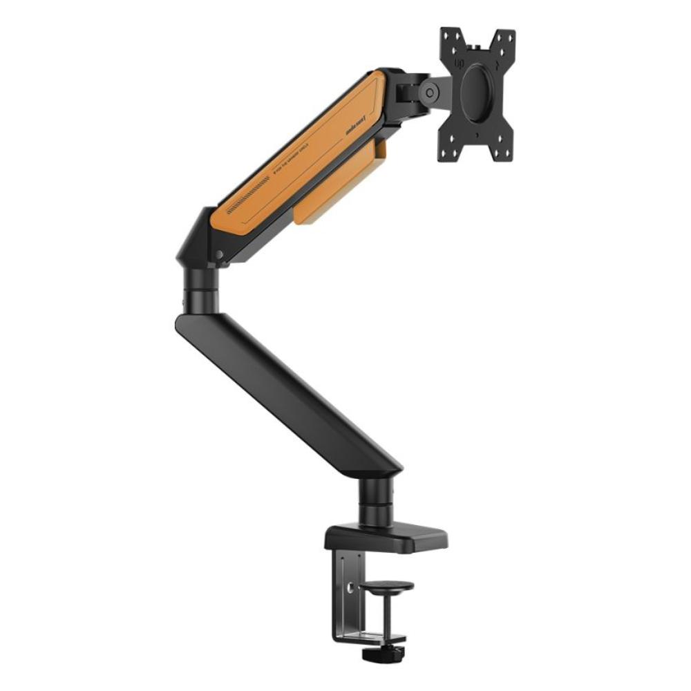 AndaSeat Stealth II A6D Ergonomic Single Monitor Arm | Gas Spring Monitor Mount | 17"–32" | Full Motion Adjustment