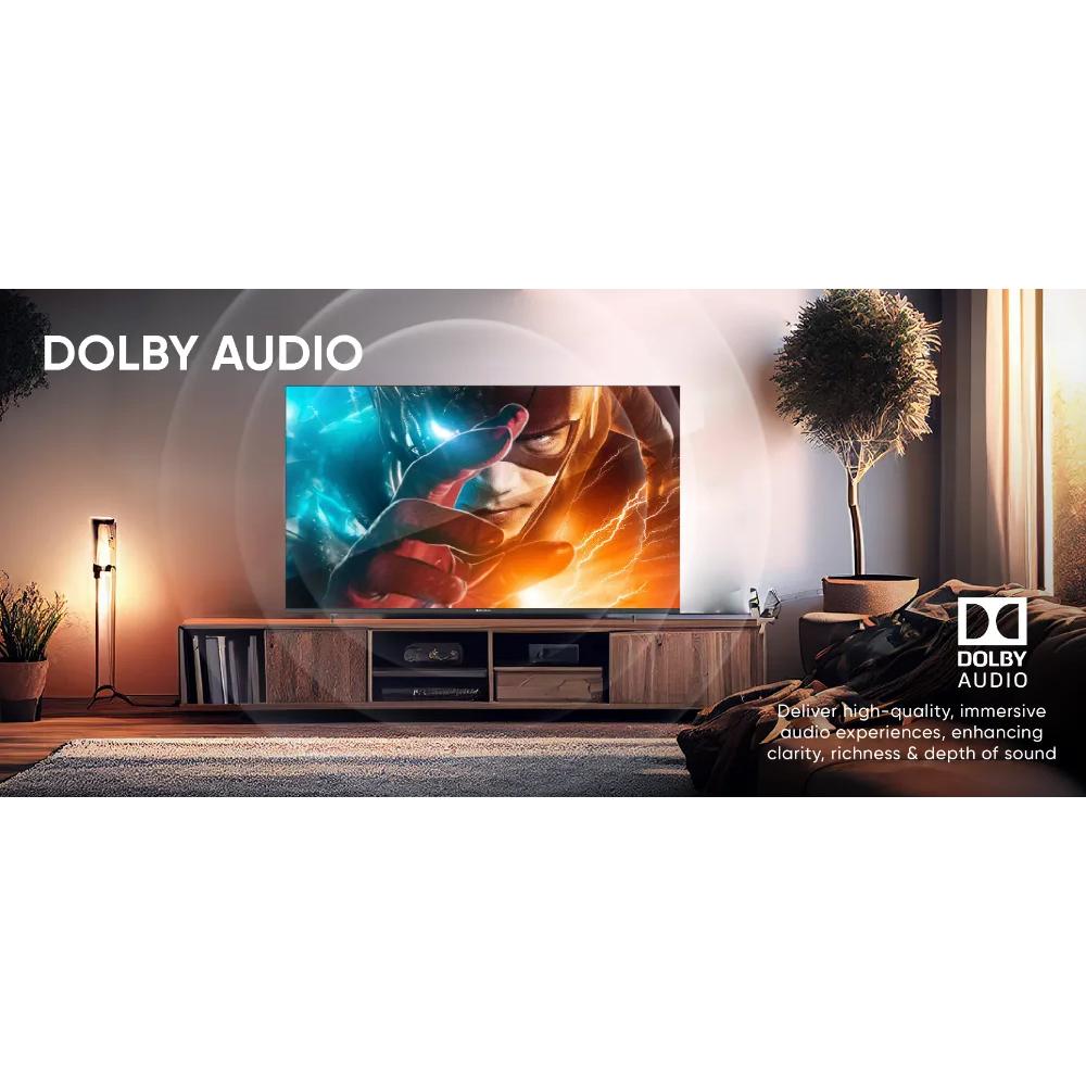 EcoStar CX-32Q873 | 32" QLED Smart LED TV, Cortex A55 Quad Core, Dolby Audio, HDR, Chromecast Built-in