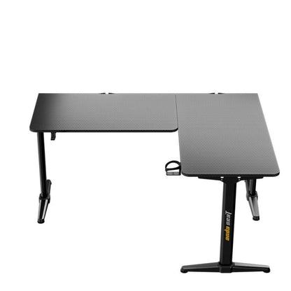AndaSeat Wind Seeker L-Shaped Gaming Desk | Carbon Fiber Surface | 160cm Corner Gaming Desk | Heavy-Duty Steel Frame