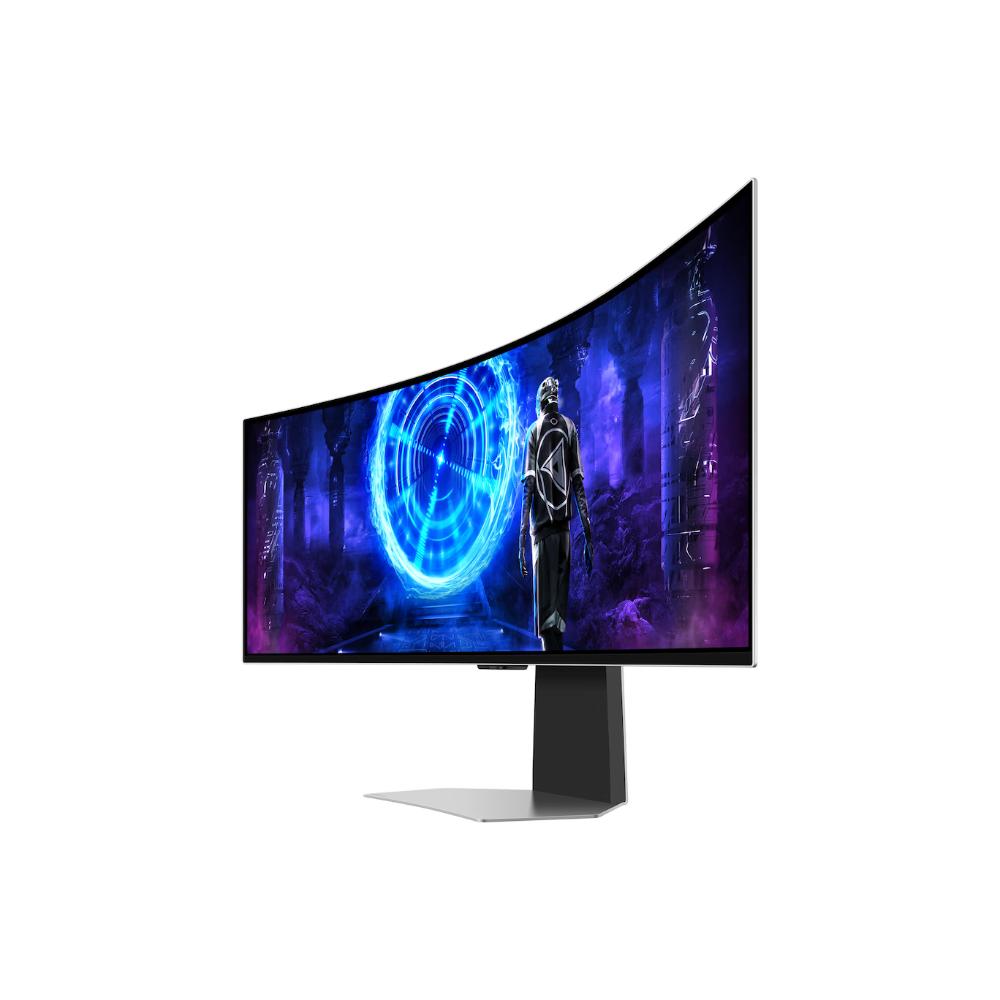 Samsung Odyssey OLED G9 G95SC | 49-Inch Curved Gaming Monitor | Dual QHD 240Hz | 0.03ms | Smart OLED | Height Adjustable Stand