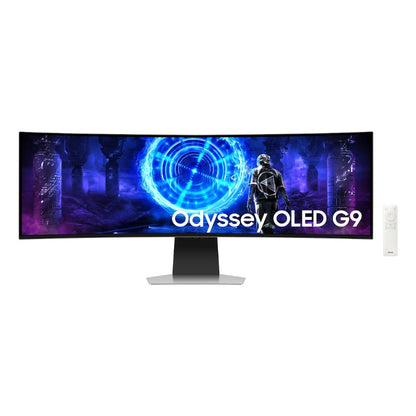 Samsung Odyssey OLED G9 G95SC | 49-Inch Curved Gaming Monitor | Dual QHD 240Hz | 0.03ms | Smart OLED | Height Adjustable Stand