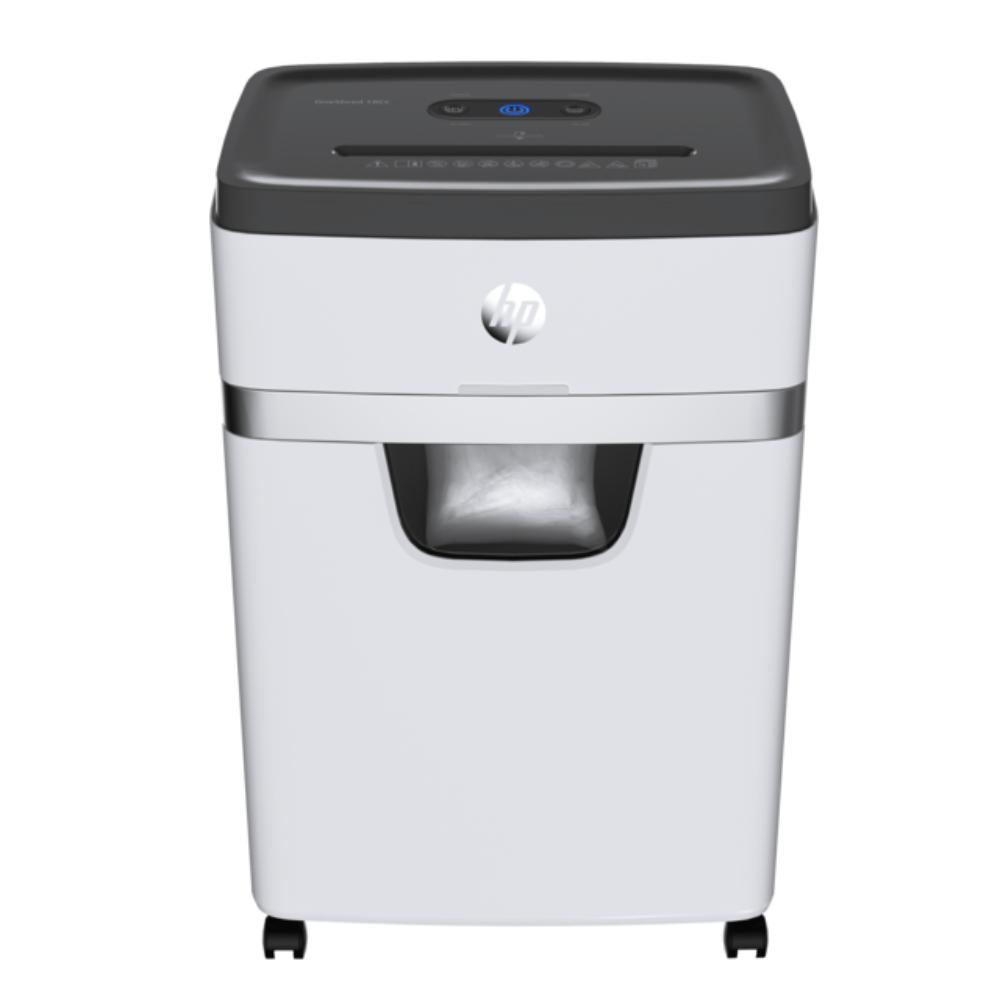 HP OneShred 18CC Cross Cut Paper Shredder | 18-Sheet Capacity | P-4 Security | 25L Bin | Auto Reverse | 450W Motor