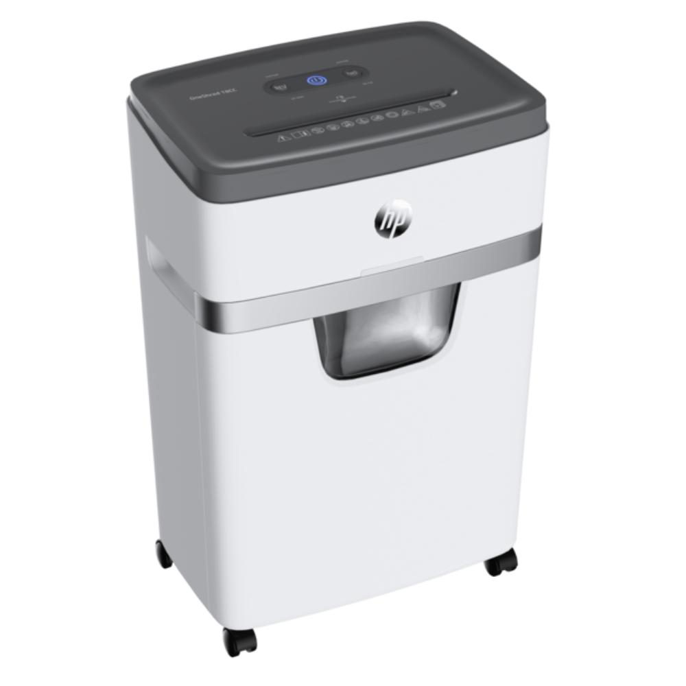 HP OneShred 18CC Cross Cut Paper Shredder | 18-Sheet Capacity | P-4 Security | 25L Bin | Auto Reverse | 450W Motor