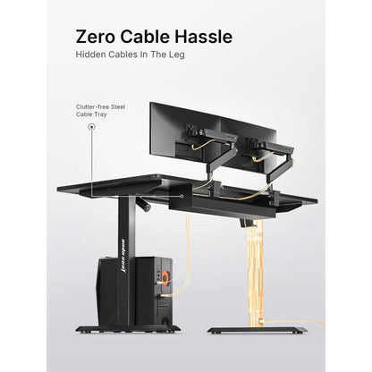 AndaSeat Xtreme Series Electric Height Adjustable Gaming Desk | Single Motor | Ergonomic Standing Desk | Digital Control Panel