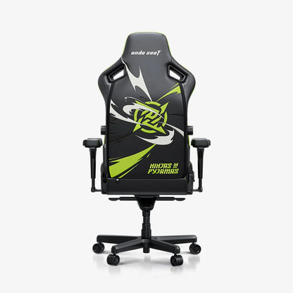 AndaSeat Kaiser 4 NIP Edition XL Gaming Chair | Neon Yellow NIP Design, Pop-Out Lumbar, Magnetic Head Pillow | 5D Armrests