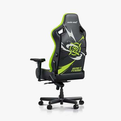 AndaSeat Kaiser 4 NIP Edition XL Gaming Chair | Neon Yellow NIP Design, Pop-Out Lumbar, Magnetic Head Pillow | 5D Armrests