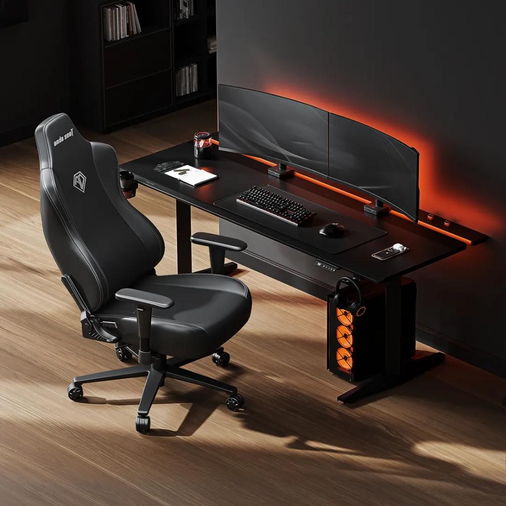 AndaSeat Novis Series Gaming Chair | Budget Ergonomic Gaming Chair | Premium PVC Leather & Linen Fabric | Up to 155° Recline