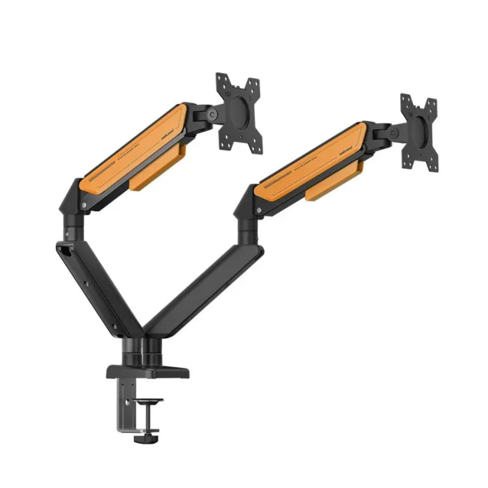 AndaSeat Stealth II Duo A6D-2S | Dual Monitor Arm (17–32", Gas Spring, Ergonomic Adjustment)