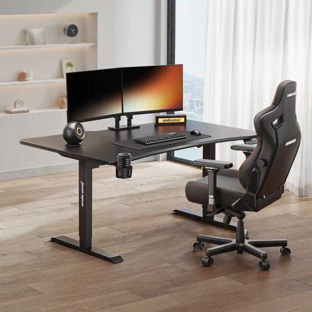 AndaSeat Xtreme Series Electric Height Adjustable Gaming Desk | Single Motor | Ergonomic Standing Desk | Digital Control Panel