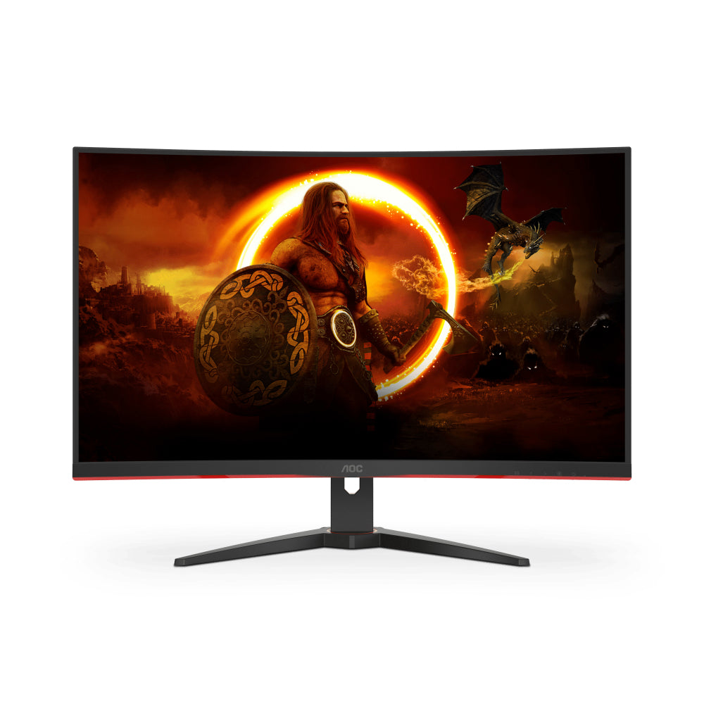 AOC C32G2ZE2 | 31.5" FHD Curved Gaming Monitor, 250Hz, 0.5ms, VA Panel, Adaptive Sync, HDR10