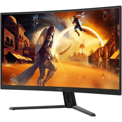 AOC CQ32G4E | 31.5" QHD Curved Gaming Monitor, 180Hz, 0.5ms, HDR10, Adaptive Sync, Fast VA Panel