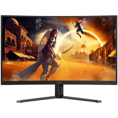 AOC CQ32G4E | 31.5" QHD Curved Gaming Monitor, 180Hz, 0.5ms, HDR10, Adaptive Sync, Fast VA Panel