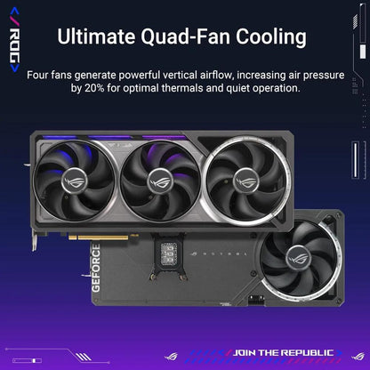 ASUS ROG Astral GeForce RTX 5080 16GB GDDR7 White OC Edition | Quad-Fan Cooling | DLSS 4 | NVIDIA Blackwell | 80A MOSFETs