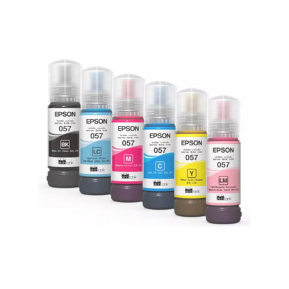 Epson 057 Ink Bottle 6-Color Pack Set | For Epson L8050 & L18050 Photo Printers