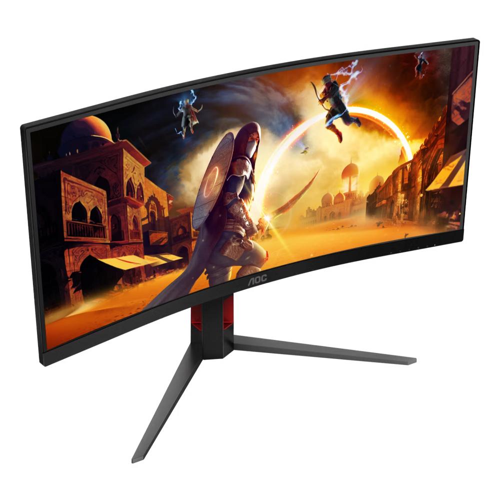 AOC CU34G4H Gaming Monitor | 34" WQHD Curved VA Display | 200Hz | 1ms GtG | 0.3ms MPRT | FreeSync Premium | HDR Ready