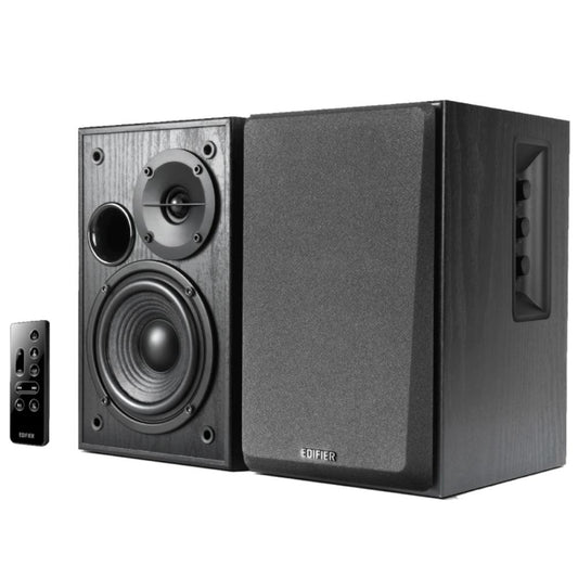 Edifier R1580MB Active 2.0 Bookshelf Speakers | 42W RMS | Bluetooth | Dual Mic Input | MDF Wooden Cabinet