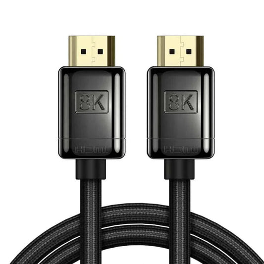 Baseus 8K HDMI Cable | 3 Meter | HDMI 2.1 | 48Gbps | Zinc Alloy | Braided | Black