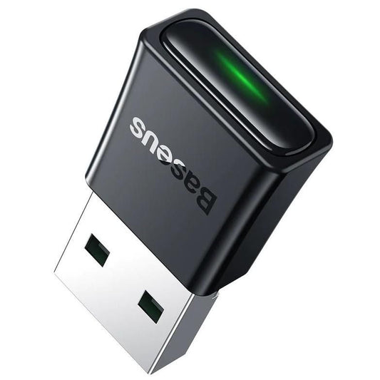 Baseus BA07 | Wireless Bluetooth Adapter | USB-A Interface | Bluetooth 5.3 | 20m Range | 16Mbps Transfer | Connects up to 5 Devices | Hi-Fi Sound | Compact Design | Black | For Windows PCs and Laptops