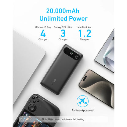 Anker A1383 Power Bank 20000mAh 87W | Fast Charging Laptop & Mobile Portable Charger Pakistan