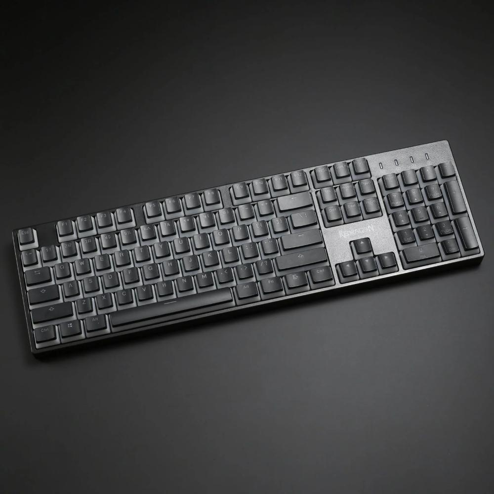 Redragon A130 SCARAB Pudding Keycaps Set | 104 Keys | Double-Shot PBT | Translucent RGB Backlight | OEM/Cherry Profile | Black