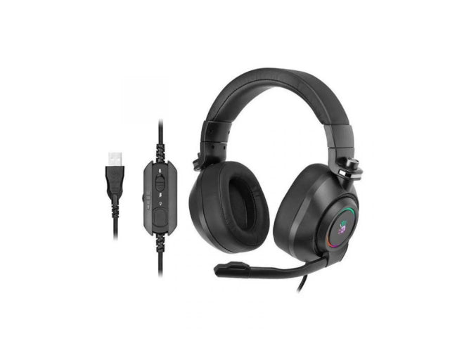 Bloody G580 | RGB 7.1 Virtual Surround Sound HiFi Gaming Headphone – Black USB Edition