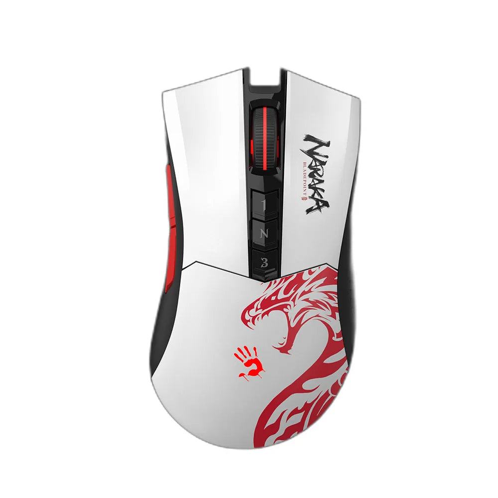 Bloody R90 Plus | Naraka / Stone Black Edition – 2.4GHz Wireless Gaming Mouse (Activated USB)