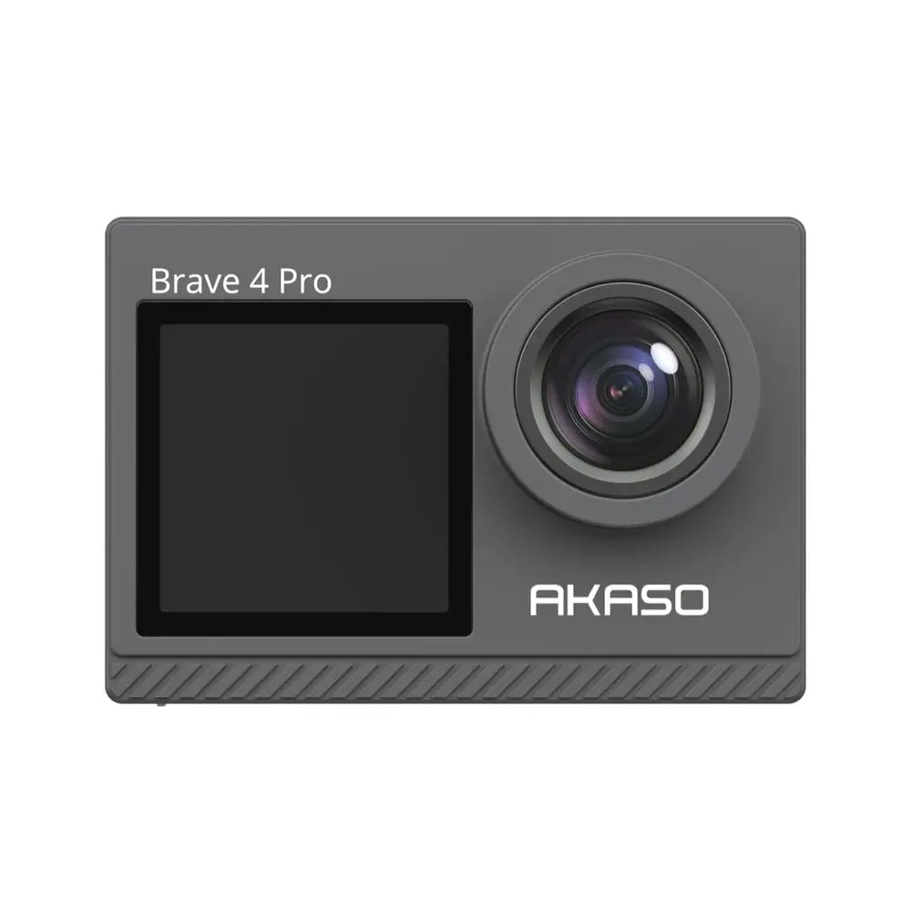 AKASO Brave 4 Pro | 4K30fps, 20MP, Dual Display, EIS, Waterproof 131ft, WiFi, 3 Batteries