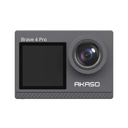 AKASO Brave 4 Pro | 4K30fps, 20MP, Dual Display, EIS, Waterproof 131ft, WiFi, 3 Batteries